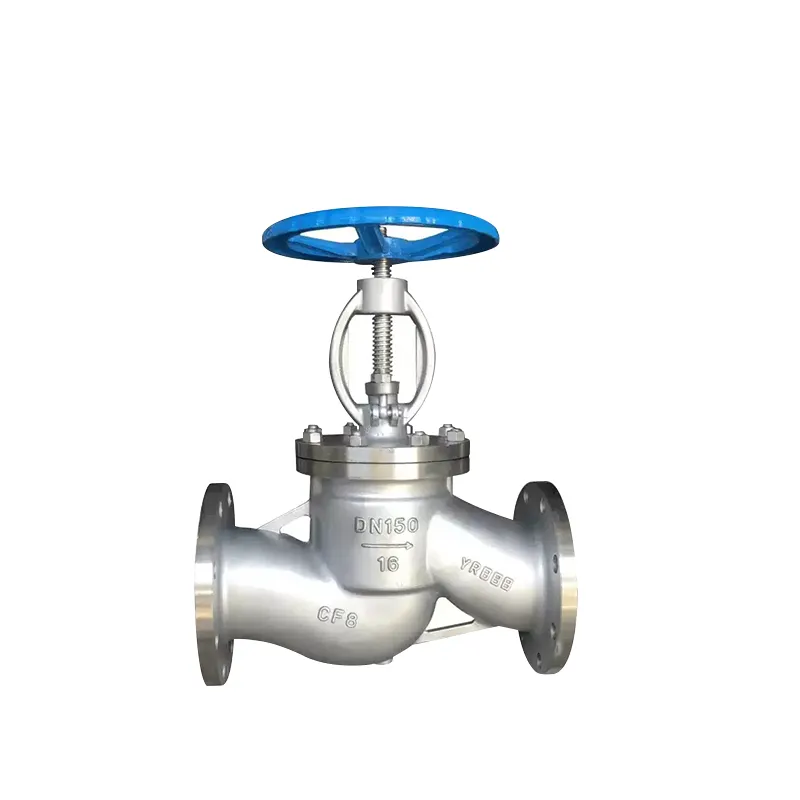 手動グローブバルブ: 内部構造とコンポーネント図