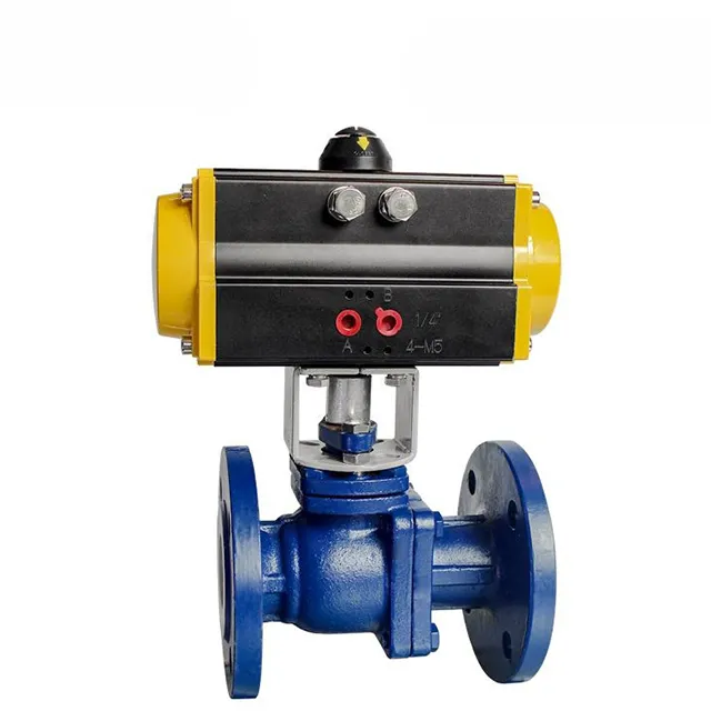 強力な耐腐食性を持つ空気圧フランジ付きボールバルブ内部のPTFEフッ素ライニングの詳細