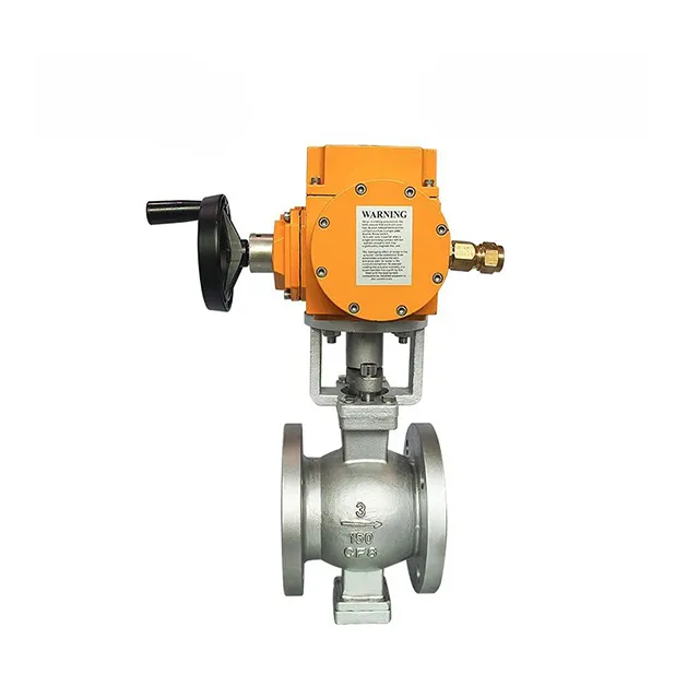 EX-DKV55-VF 電気防爆ステンレス製Vフランジボールバルブ 1