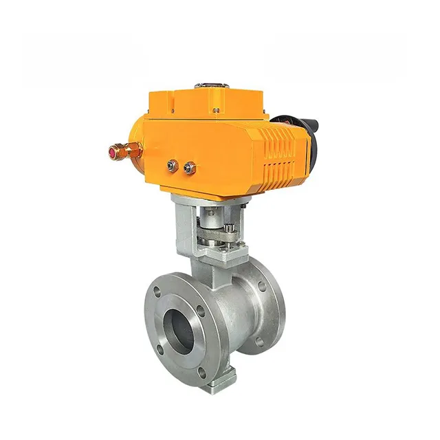 EX-DKV55-VF 電気防爆ステンレス製Vフランジボールバルブ 2