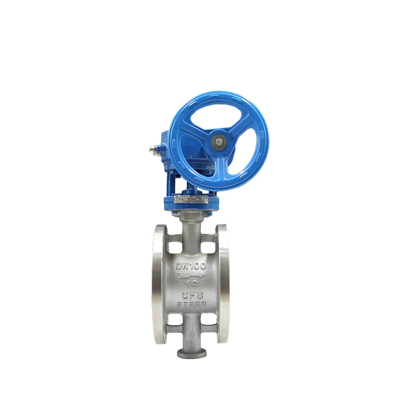 Worm Gear Metal Seated Flanged Butterfly Valve5