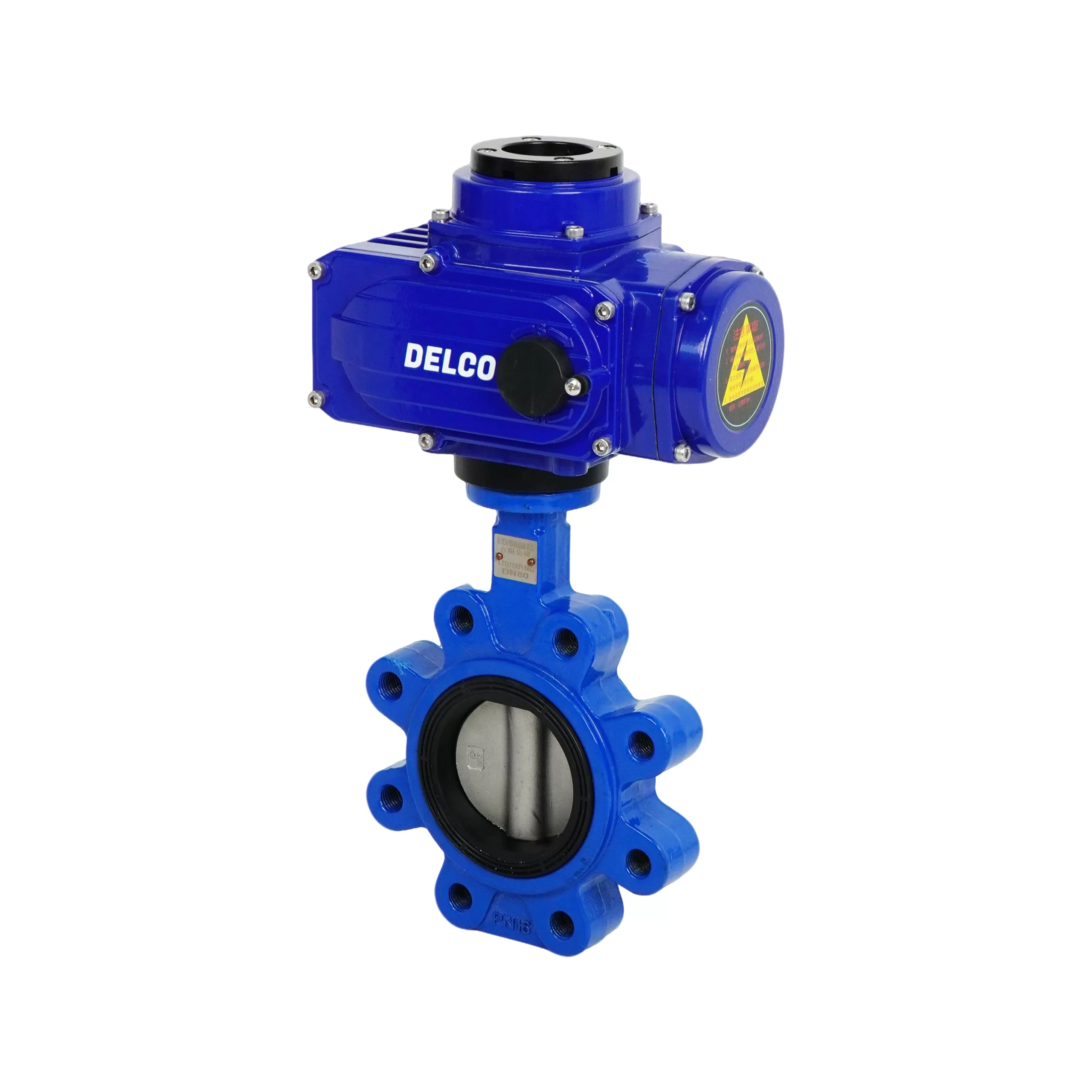 IP67-DK56-LB Electric Lug Cast Iron Butterfly Valve 5