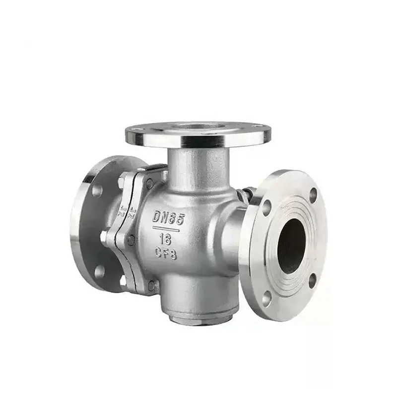 Manual 3-Way Flanged Ball Valve 1