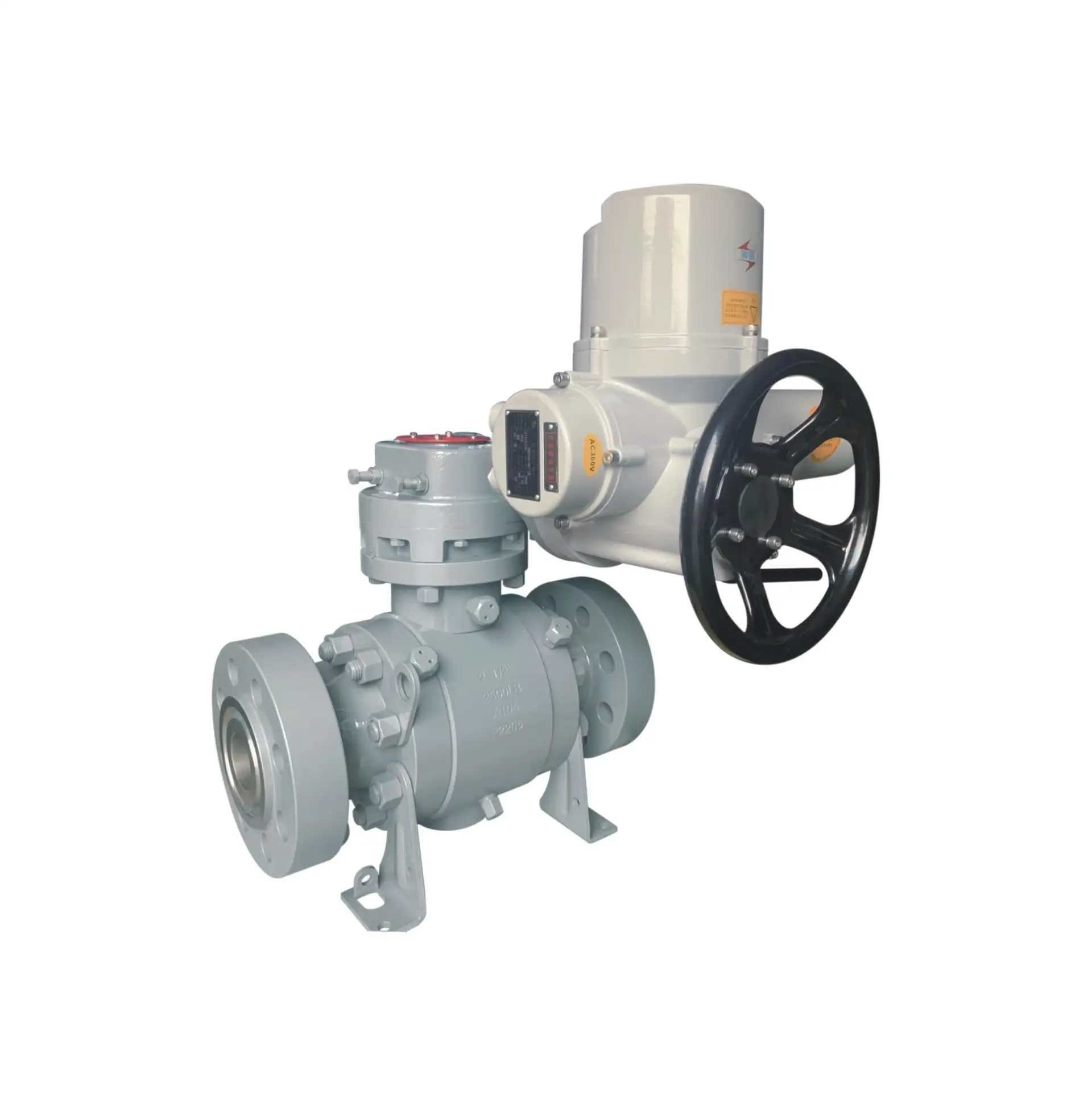 Trunnion Mounted Flanged Ball Valve with Worm Gear 1