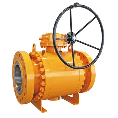Fire-Safe & Anti-Static Trunnion Mounted Worm Gear Flanged Ball Valve for Natural Gas